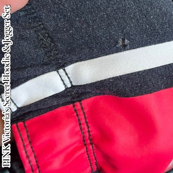 Pre-Owned PINK Victoria’s Secret Hoodie & Jogger Set – XS / M - Picture 5 of 10